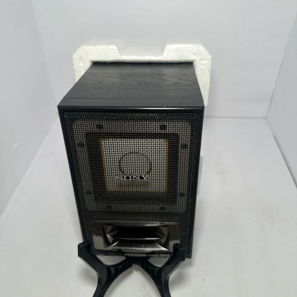 VINTAGE SONY SRS-150 STEREO ACTIVE SPEAKER SYSTEM IN BOX TESTED WORKING